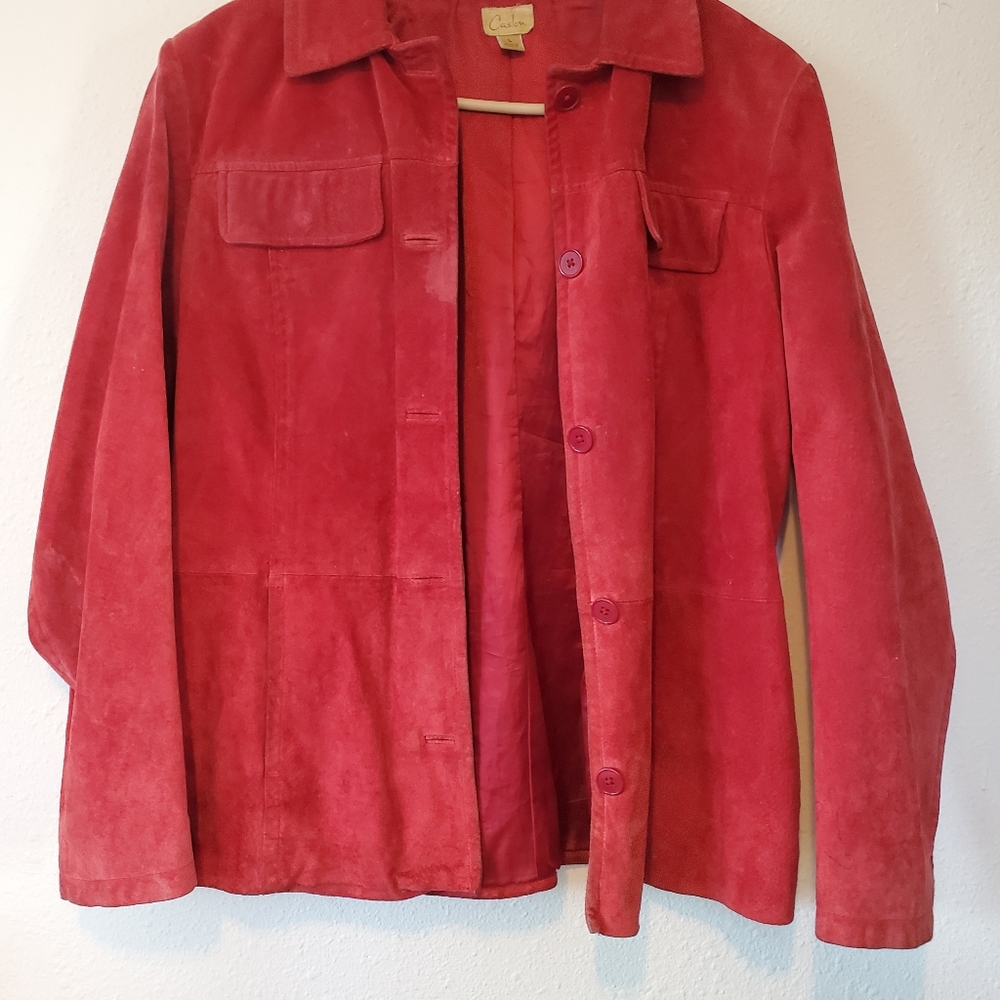 Caslon Genuine Leather Jacket